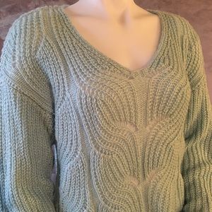 Light Blue V Neck Sweater by St John’s Bay